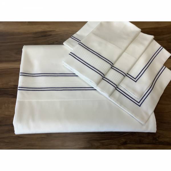 Lacivert Piko Dikiş Detaylı Nevresim Takımı 