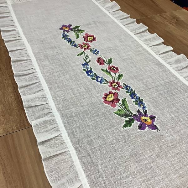 EL DANTELLİ & KANEVİÇELİ & FIRFIRLI RUNNER -45*150 CM